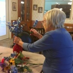 Betty creates floral arrangements to decorate Tiffin