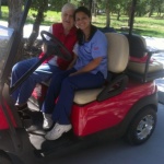 Emory Bellard's wife Susan Bellard donated a golf cart to Tiffin House for the residents and employees to enjoy