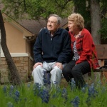 Tiffin House residents Joe and Inez love the Texas bluebonnets