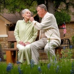 Tiffin House residents showing true love at the Bluebonnet Picnic